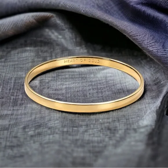Kate Spade Heart of Gold Idiom bangle bracelet - Picture 1 of 8